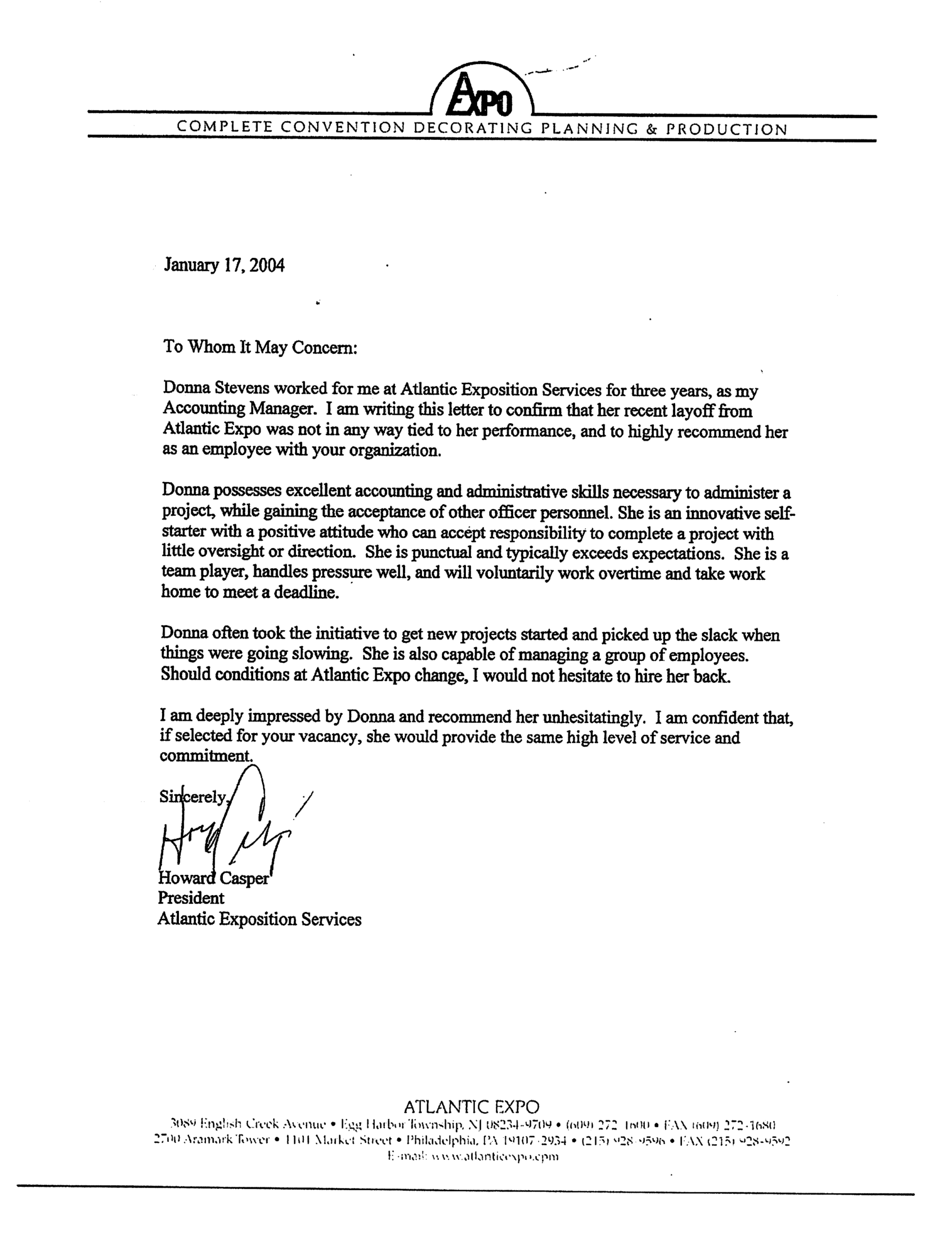 Letter of Recommendation 2